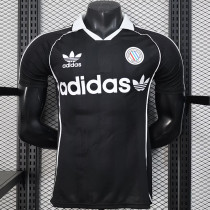 25/26Ｃlover Leisure Editio Black Fans Soccer Jersey