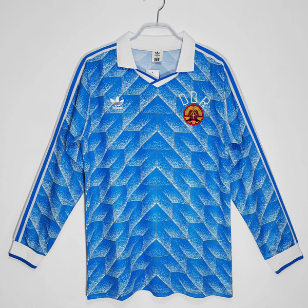 1988 Germany Home Long Sleeve Retro Soccer Jersey(长袖）
