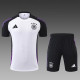 24/25 Germany  white Black shoulder Training Short Suit
