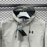 24/25 UA White Single Layer Hooded Windbreaker#F707