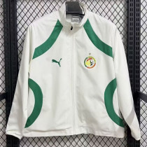 25/26 Senegal White Ｗaterproof Retro windbreaker
