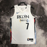 22/23 Nets DURANT #7 White City Edition Top Quality Hot Pressing NBA Jersey