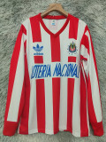 1991/1992 Chivas Home Retro  Long Sleeve Soccer Jersey