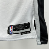 Sa Spurs FOX #4 White Top Quality Hot Pressing NBA Jersey
