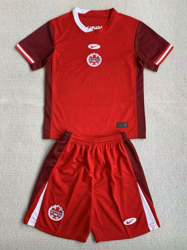 24/25 Canada Home Kids Soccer Jersey