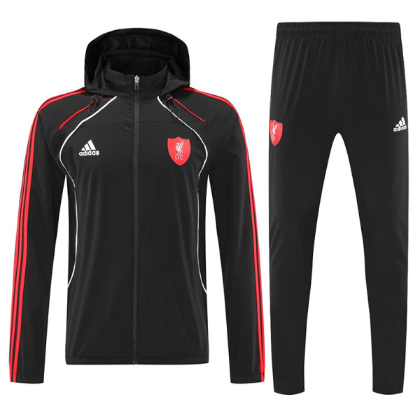 25/26 LIV Black Hooded Jacket Tracksuit
