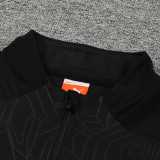 24/25  ACM Black Half Pull Tracksuit  (黑、半拉链)