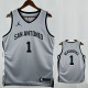 25/26 Sa Spurs WE MBANYAMA #1 Grey Limited Edition Top Quality Hot Pressing NBA Jersey