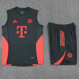 25/26 Bayern Black & Orange Tank top and shorts suit