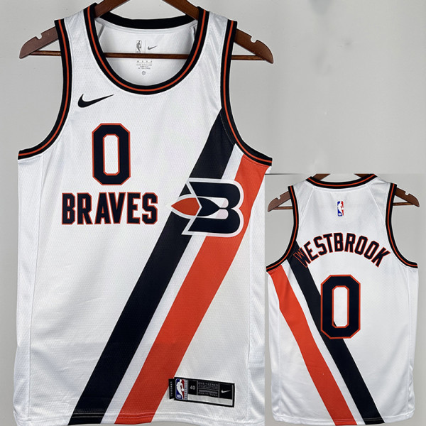 2019/2000 Clippers WESTBROOK #0 White City Edition Top Quality Hot Pressing NBA Jersey