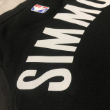 22/23 NETS SIMMONS #10 Black Top Quality Hot Pressing NBA Jersey (Trapeze Edition)