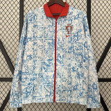 2024 Portugal Red & Grey  Double Sided Windbreaker (双面风衣)