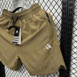 2025  A248  Khaki Casual Double layer shorts#AD 双层卡其