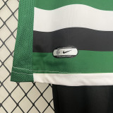 24/25 Sporting Lisbon Home Kids Soccer Jersey