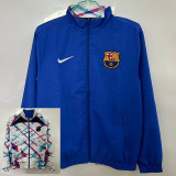 25/26 BAR Blue &White Puzzle Double Sided Windbreaker (双面风衣)