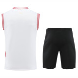24/25 LIV White & Red Tank top and shorts suit