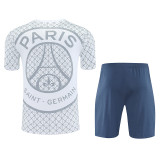 25/26 PSG Grid Tower White Training Short Suit