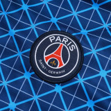 25/26 PSG Grid inkjet Royal Blue Half Pull Tracksuit #B2566 (半拉链)