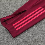 24/25  Bayern Bordeaux  Kids Half Pull Tracksuit  (童装、半拉链)