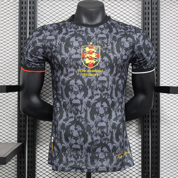 24/25 England Black Lion Head Special Edition  Player Version Soccer Jersey