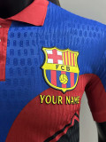 25 /26 BAR Three Color Striped Puzzle Edition Player Version Soccer Jersey