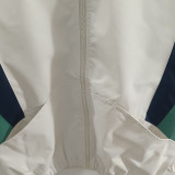 2025 BrazilNew Edition White   Assault  Hooded Windbreaker