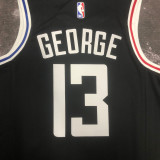 22/23 Clippers GEORGE #13 Black City Edition Top Quality Hot Pressing NBA Jersey