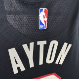 23/24 Trail Blazers AYTON #2 Black City Edition Top Quality Hot Pressing NBA Jersey