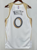 24/25  BULLS WHITE # 0 White City Edition Top Quality Hot Pressing NBA Jersey
