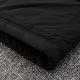 24/25  Napoli Black Hooded Cotton Coat