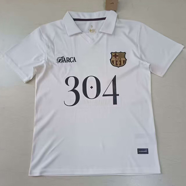 24/25 BAR White Special Edition  Fans Soccer Jersey