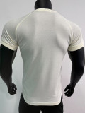 2025  Man Utd White Yellow 1:1 Pure Cotton T-shirt(纯棉)