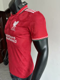 25/26  LIV Team Logo Steel Pattern  Edition  Red Player Version Soccer Jersey