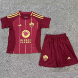 24/25 Roma Home  Kids Soccer Jersey