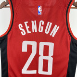 22/23 ROCKETS SENGUN #28 Red Away Top Quality Hot Pressing NBA Jersey