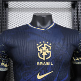 2024 Brazil Deep Blue Special Edition Player Version Soccer Jersey