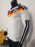 25/26 Germany Home Long Sleeve Player Version Soccer Jersey#带四星