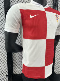 2024 Croatia Home  Player Version Soccer Jersey