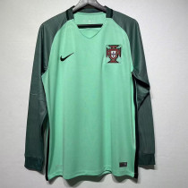 2016 Portugal Away Retro Long Soccer Jersey