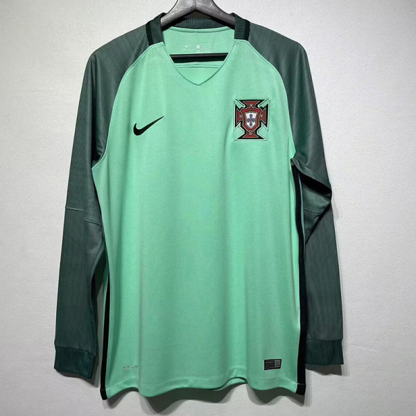 2016 Portugal Away Retro Long Soccer Jersey