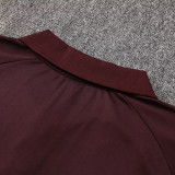 24/25 Bayern Red Polo Collar Pants Set(C1119)