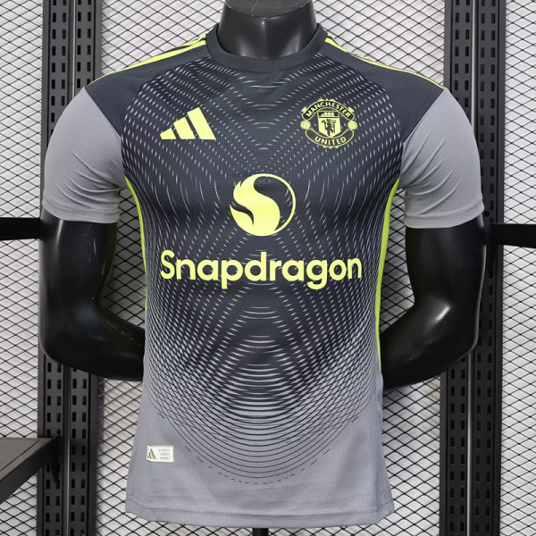 25/26  Man Utd  Special Edition Grey  Player Version Soccer Jersey