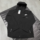 25/26 NK Black Thickened Assault  Hooded Windbreaker #H001