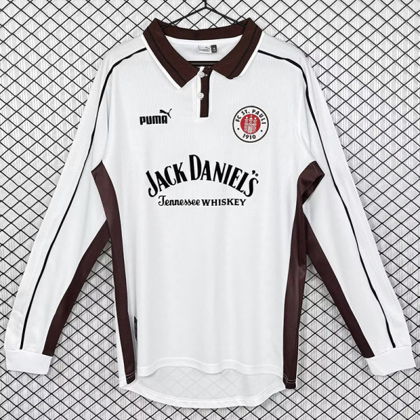 1999/2000 St. Pauli Home Long Sleeve Retro Soccer Jersey