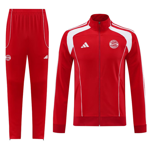 25/26 Bayern Red Jacket Tracksuit