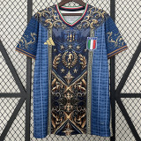 2024 Italy Blue Gold Puzzle Special Edition Fans Soccer Jersey