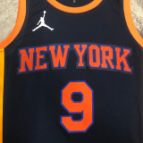 22/23 KNICKS BARRETT #9 Black Top Quality Hot Pressing NBA Jersey (Trapeze Edition) 飞人版