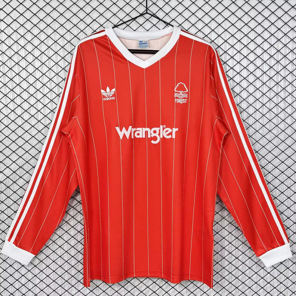 1982/1984 Nottingham Home Long Sleeve Retro Soccer Jersey