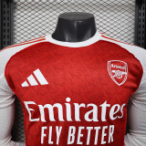 25/26 ARS Home Player Version  Long Sleeve Soccer Jersey（长袖）