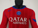 25/26 PSG Third Player Version Long Sleeve Fans Soccer Jersey